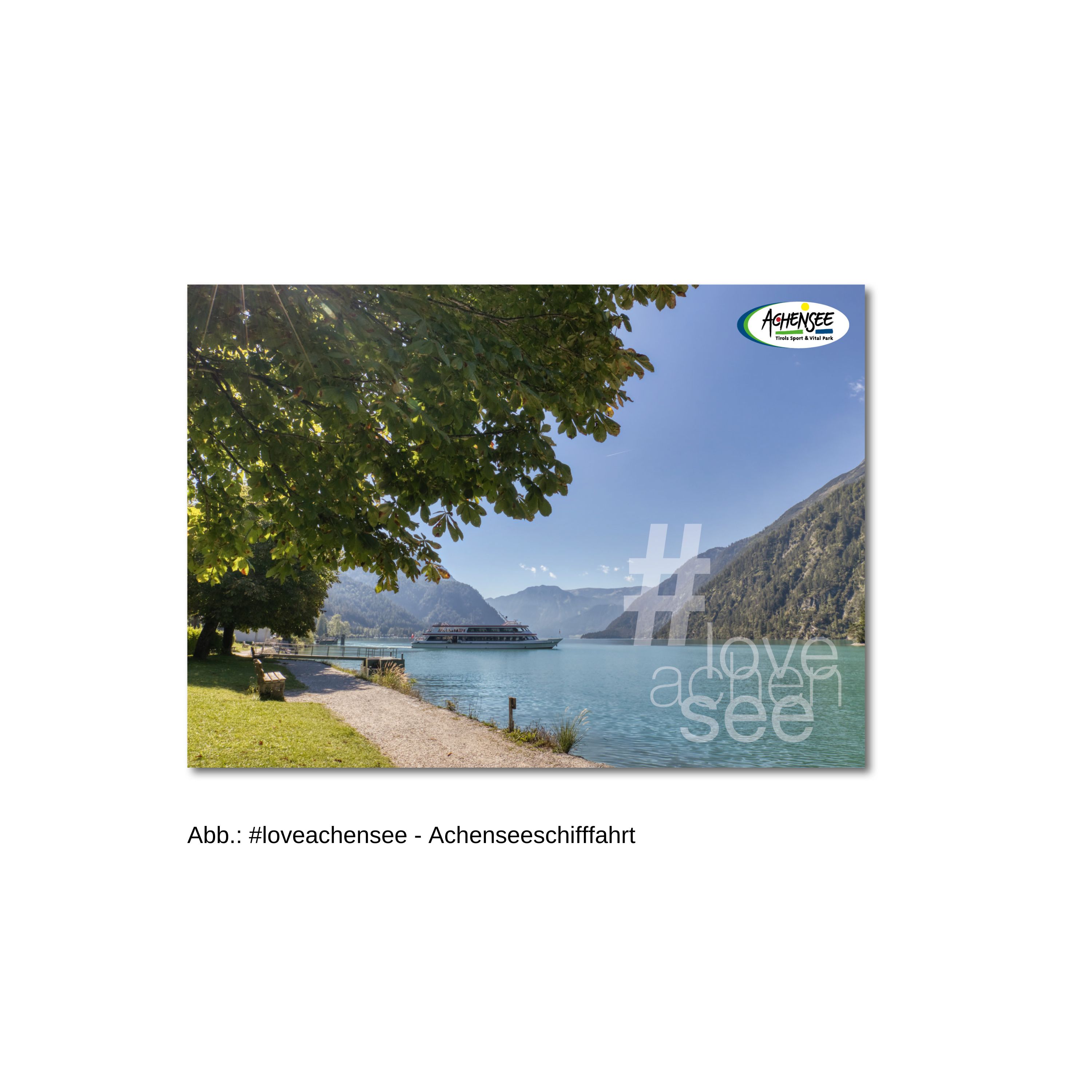 Postkarte Achenseeschifffahrt #loveachensee