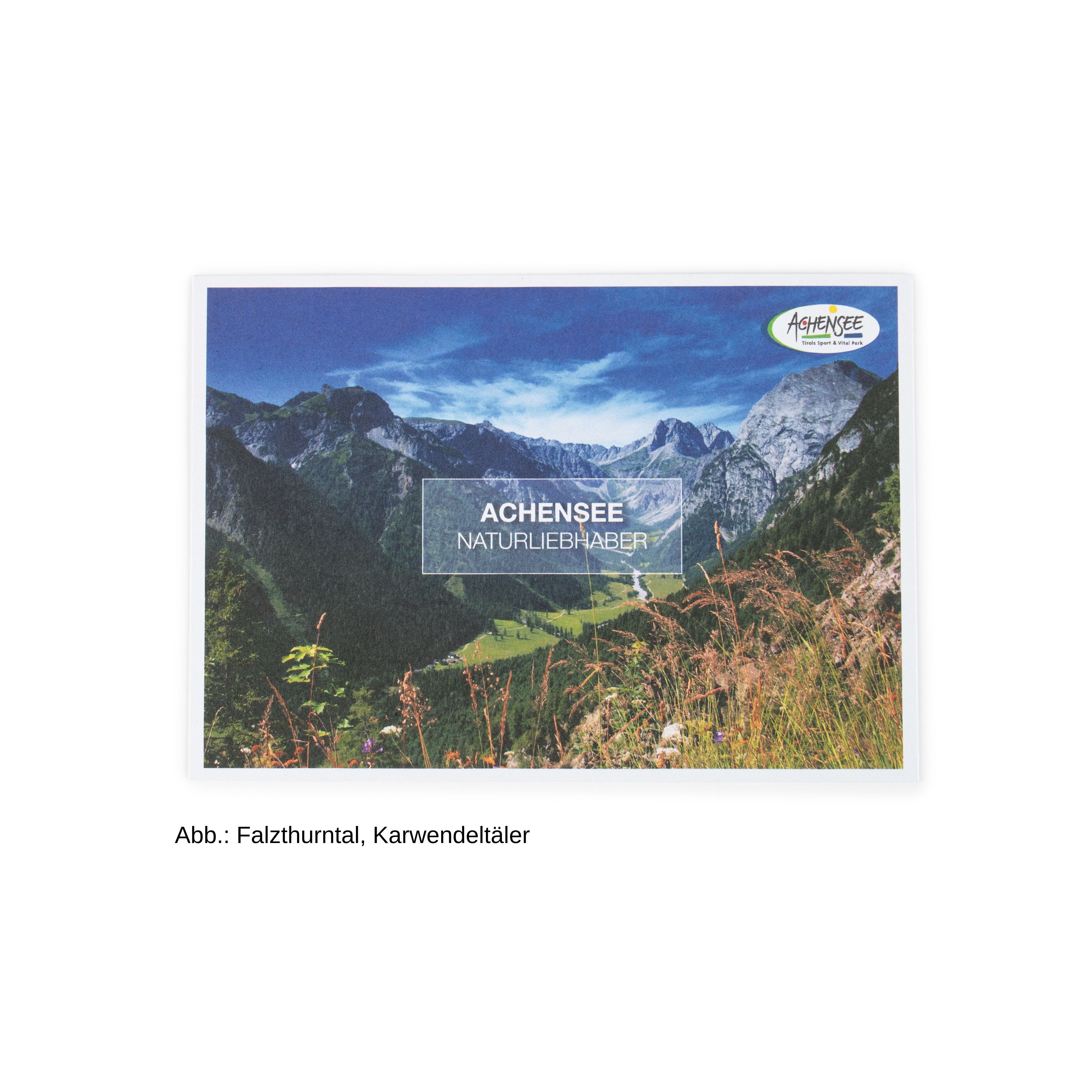 Postkarte des Falzthurntals im Karwendelgebirge